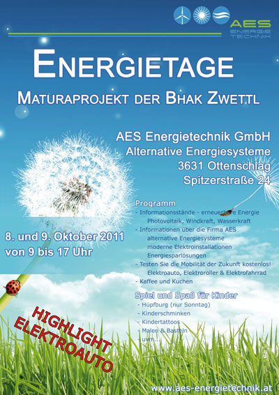 Flyer Projekt "Energietag"